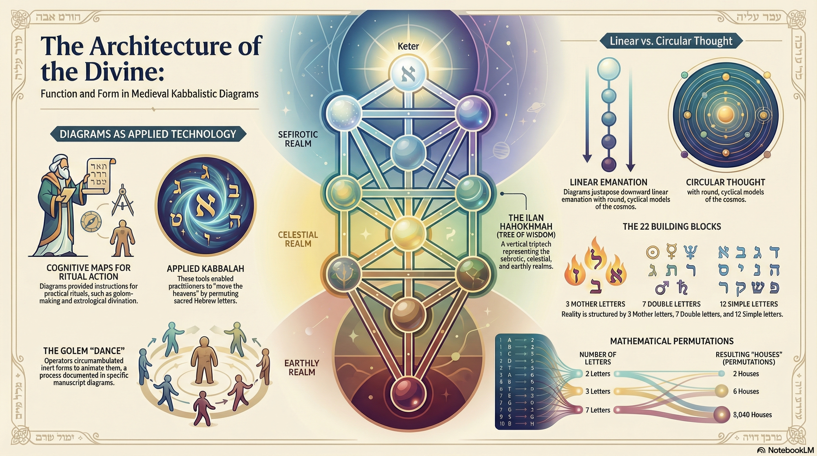 Architecture of Medieval Kabbalistic Diagrams
